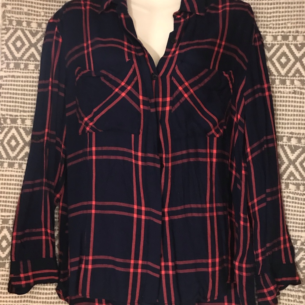 Express plaid blouse